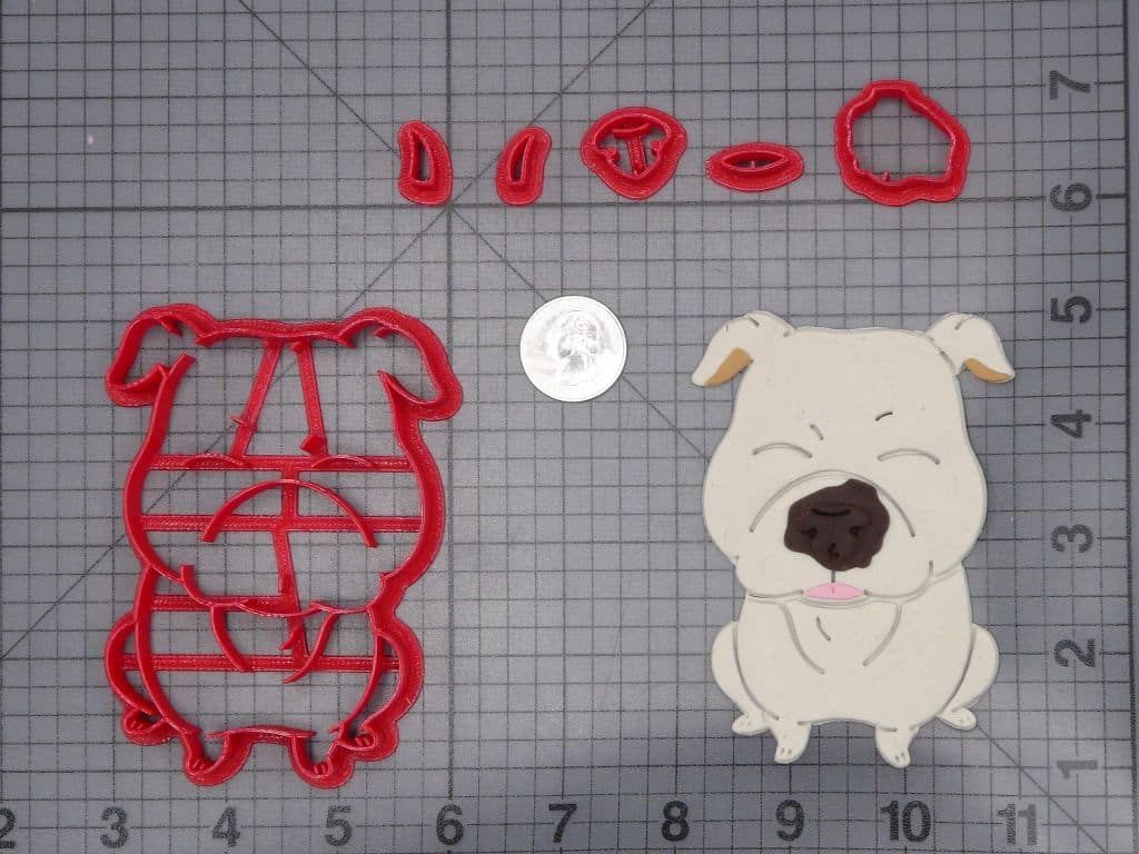 Pitbull Dog Body 266-I611 Cookie Cutter Set
