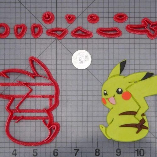Pokemon - Pikachu Body 266-I601 Cookie Cutter Set