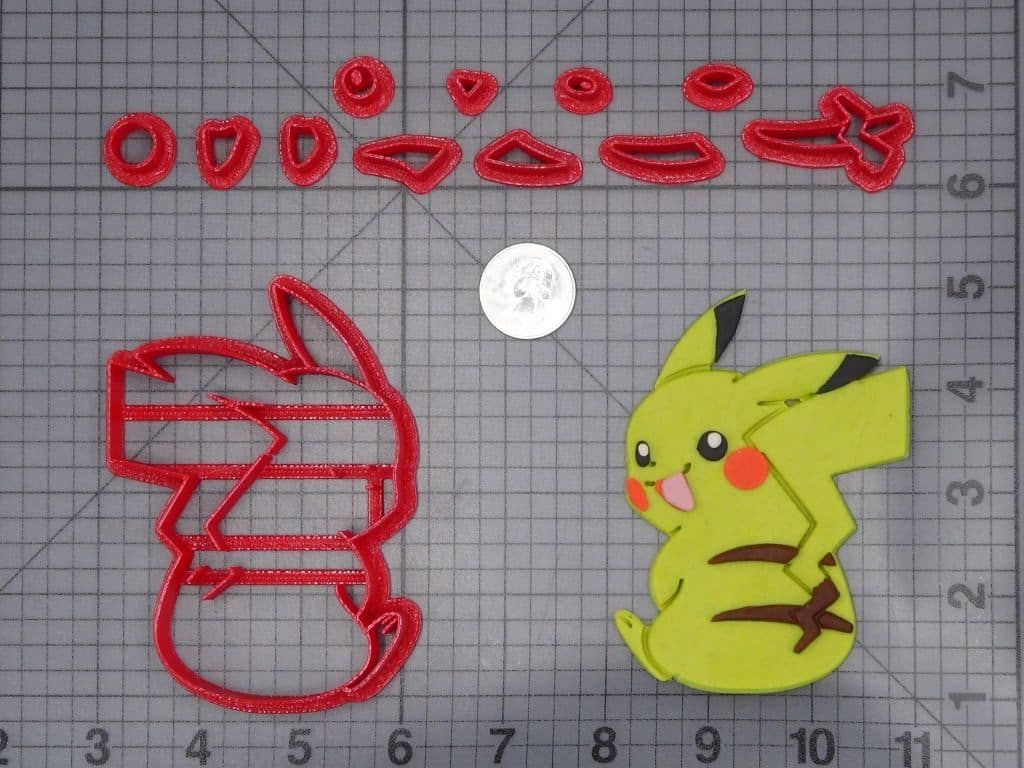 Pokemon - Pikachu Body 266-I601 Cookie Cutter Set