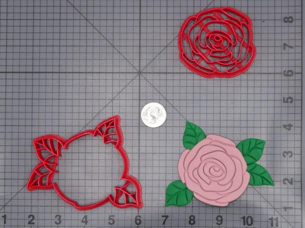 Rose Flower 266-I678 Cookie Cutter Set