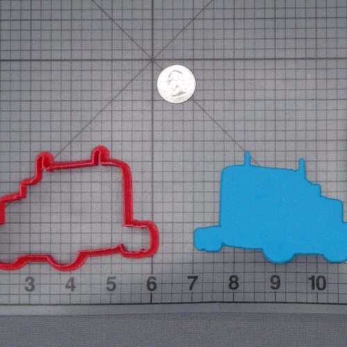 Semi Truck 266-I586 Cookie Cutter Silhouette