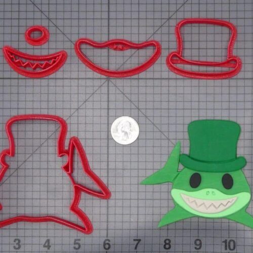 Shark with Top Hat 266-I581 Cookie Cutter Set