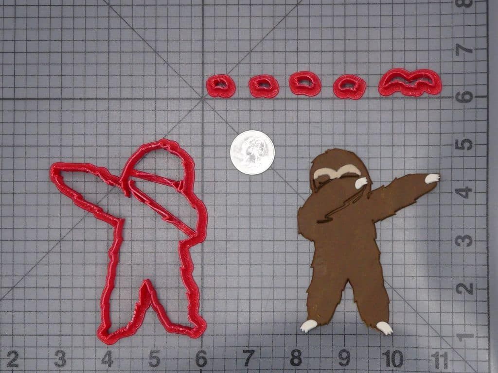 Sloth Dabbing 266-I646 Cookie Cutter Set