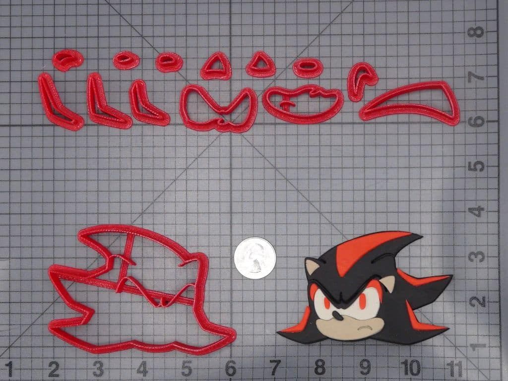 Sonic the Hedgehog - Shadow Head 266-I823 Cookie Cutter Set