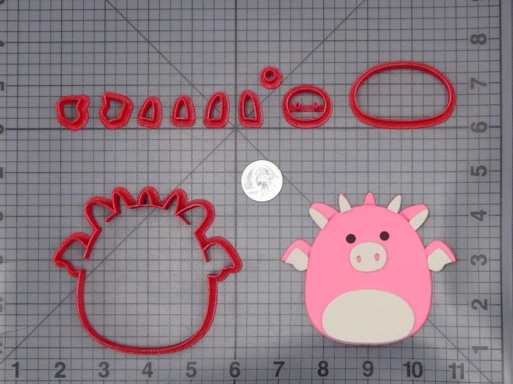 Squishmallow - Dakota Dragon 266-I824 Cookie Cutter Set
