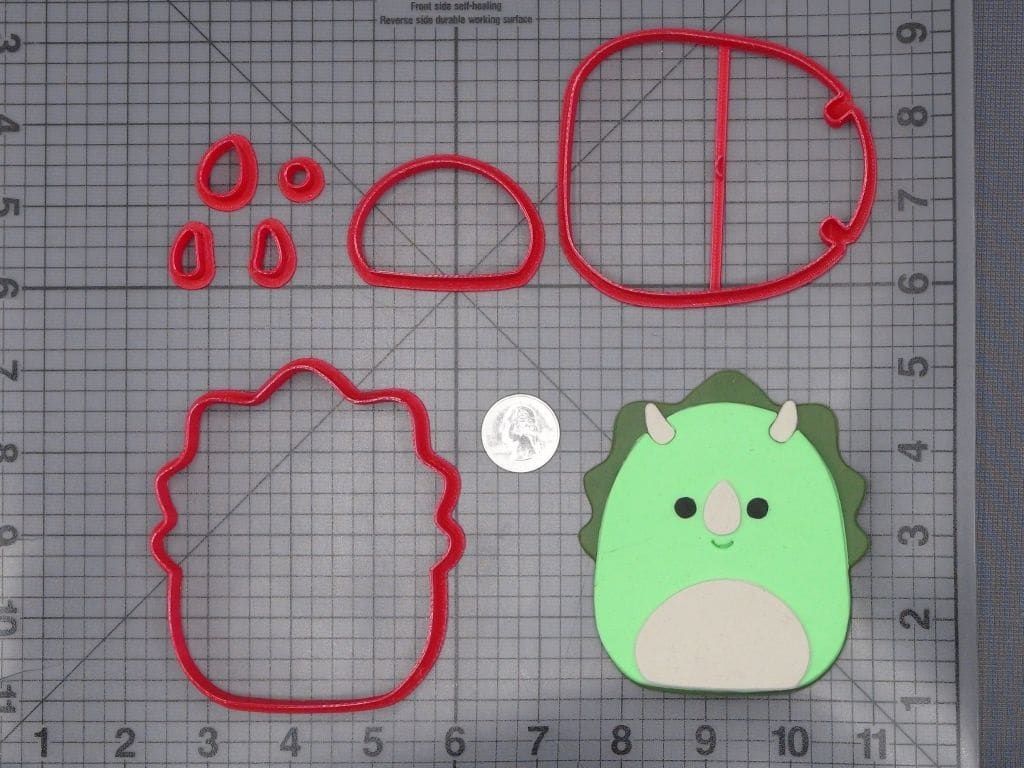 Squishmallow - Tristan Triceratops 266-I883 Cookie Cutter Set