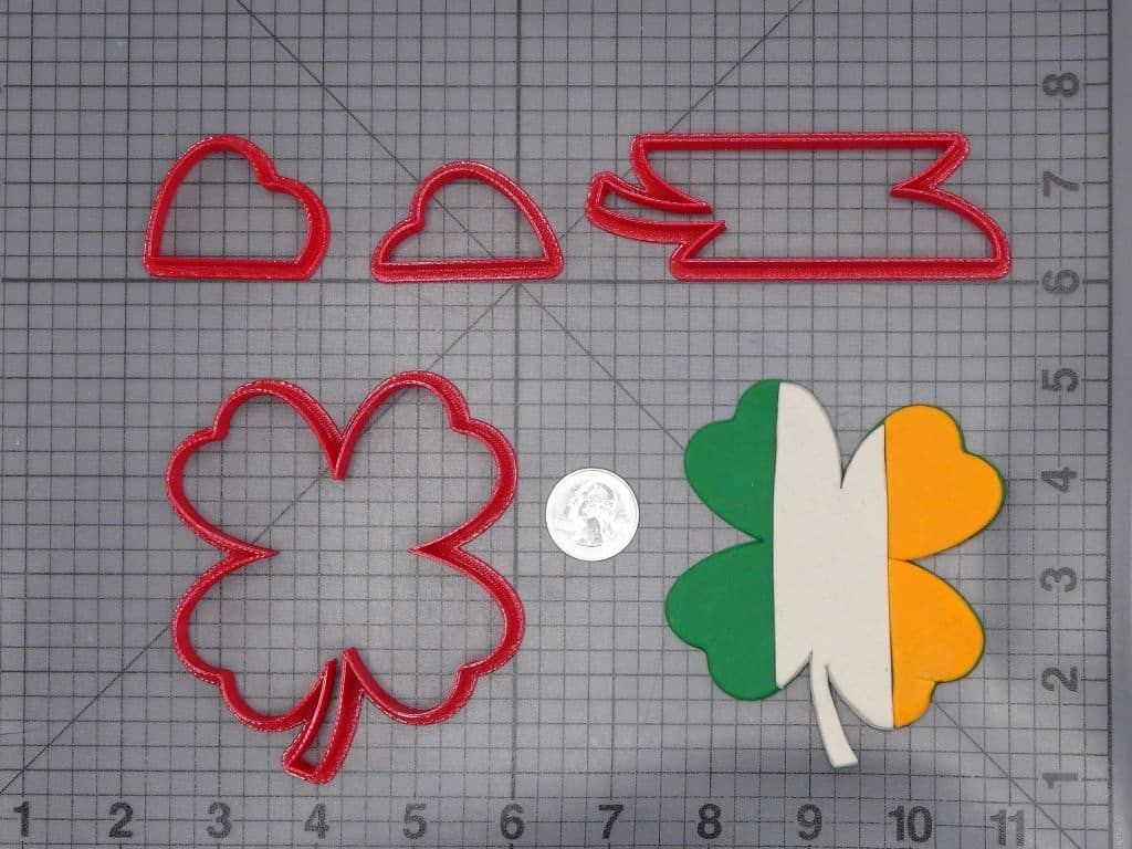 St Patricks Day - Irish Four Leaf Clover 266-I574 Cookie Cutter Set