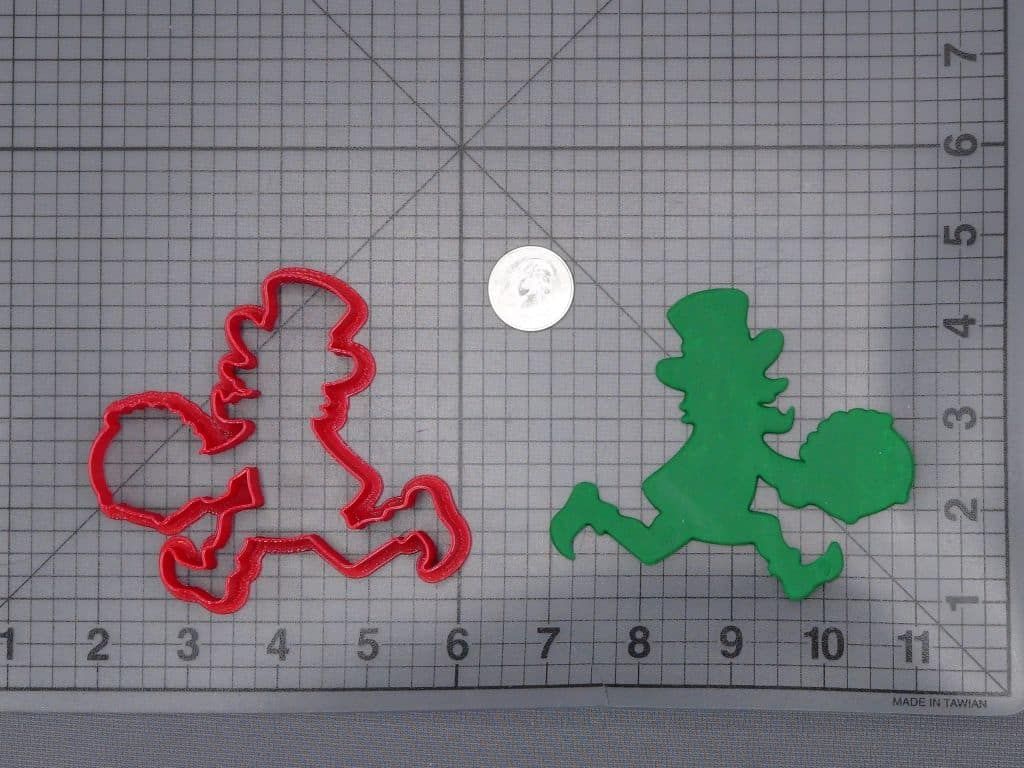 St Patricks Day - Leprechaun with Pot of Gold 266-I584 Cookie Cutter Silhouette