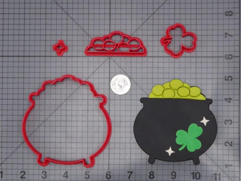 St Patricks Day - Pot of Gold 266-I577 Cookie Cutter Set