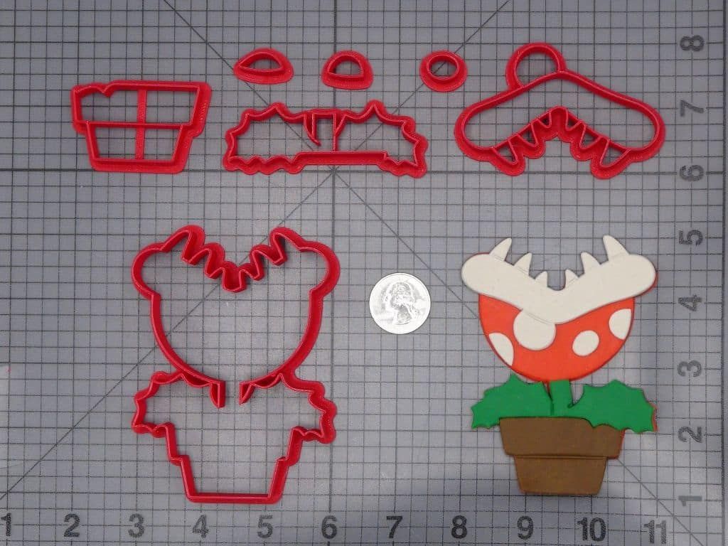 Super Mario - Piranha Plant 266-I852 Cookie Cutter Set