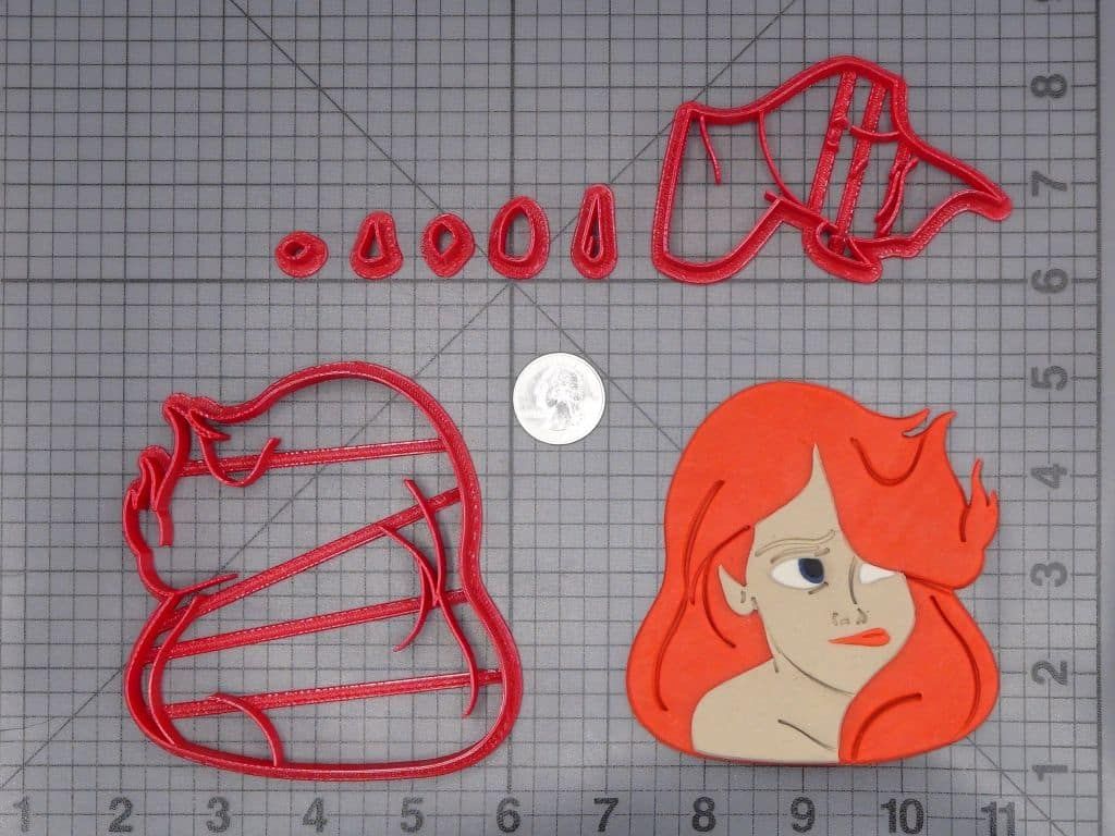 The Little Mermaid - Ariel Head 266-I386 Cookie Cutter Set