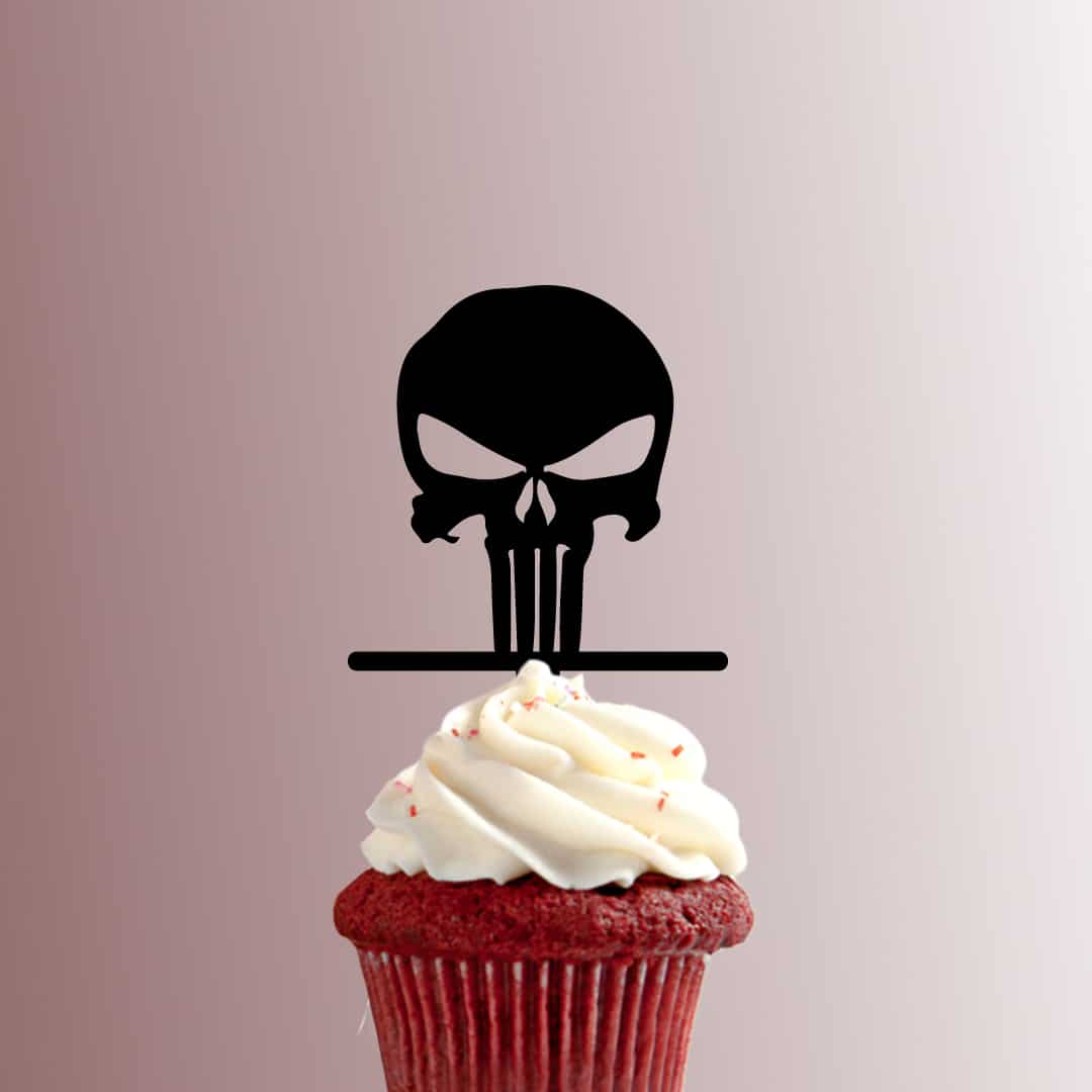 The Punisher Logo 228-648 Cupcake Topper