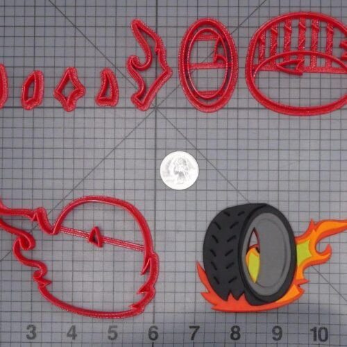 Tire in Flames 266-I676 Cookie Cutter Set