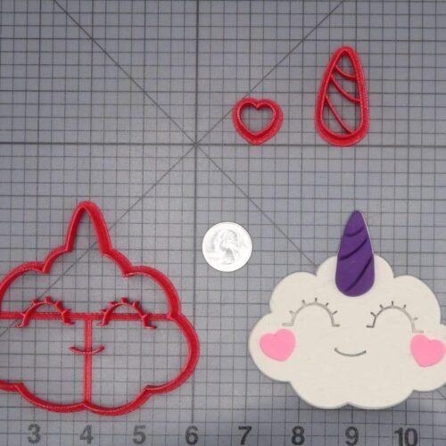 Unicorn Cloud 266-I579 Cookie Cutter Set
