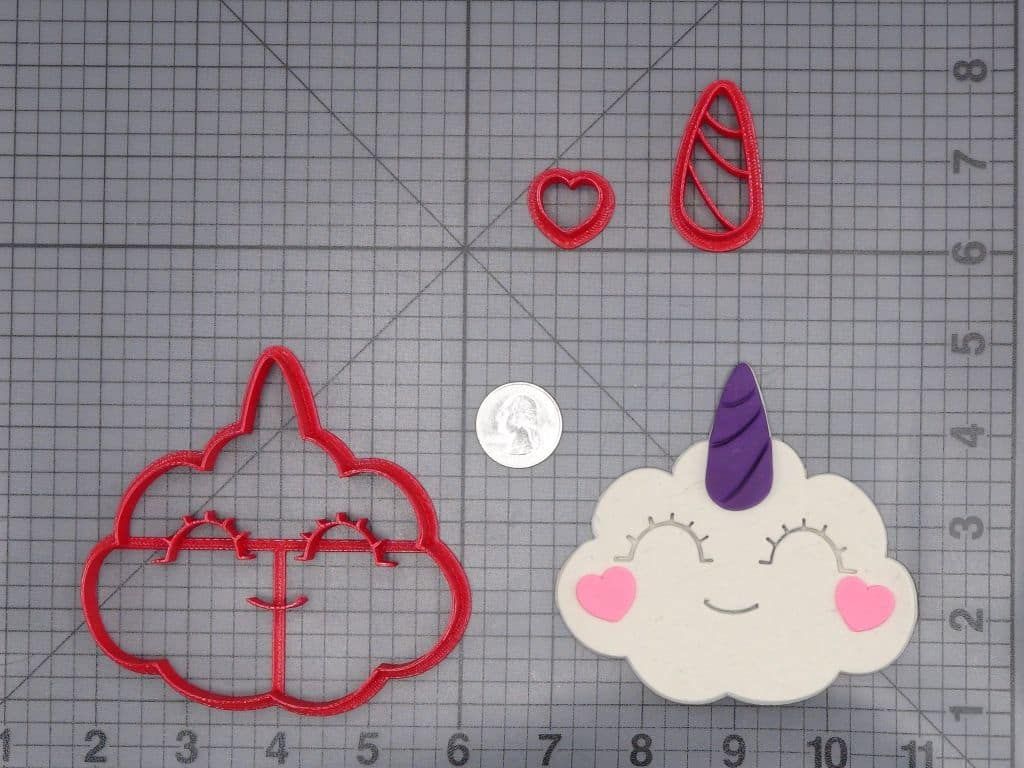 Unicorn Cloud 266-I579 Cookie Cutter Set