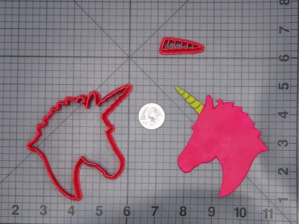 Unicorn Head 266-I407 Cookie Cutter Set