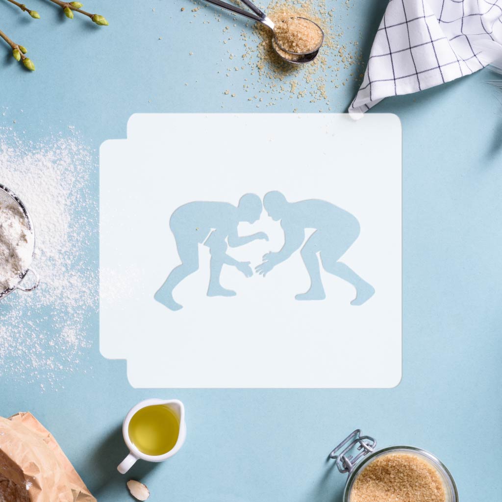 Wrestling 783-G576 Stencil
