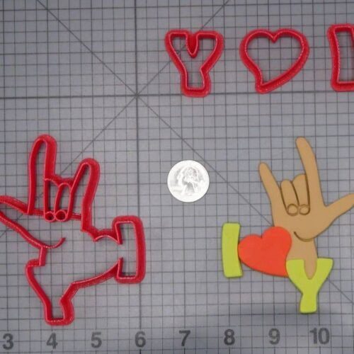 ASL I Love You 266-I747 Cookie Cutter Set