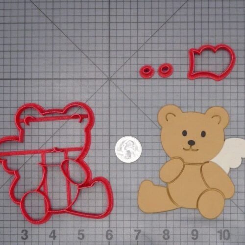 Angel Teddy Bear 266-I838 Cookie Cutter Set