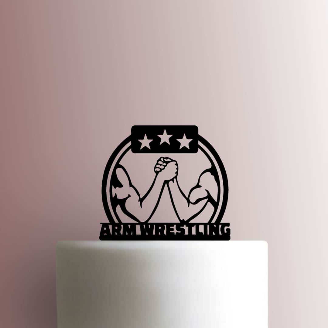 Arm Wrestling 225-B544 Cake Topper