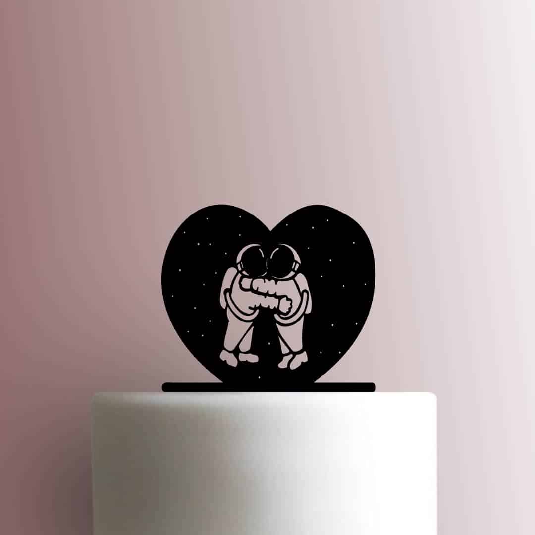 Astronaut Couple 225-B520 Cake Topper