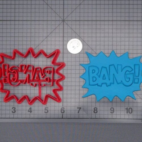 BANG Action Word Bubble 266-I692 Cookie Cutter