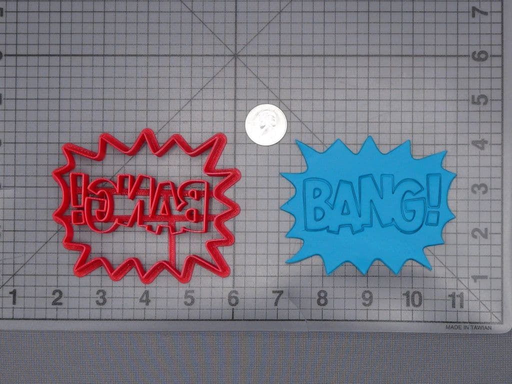 BANG Action Word Bubble 266-I692 Cookie Cutter