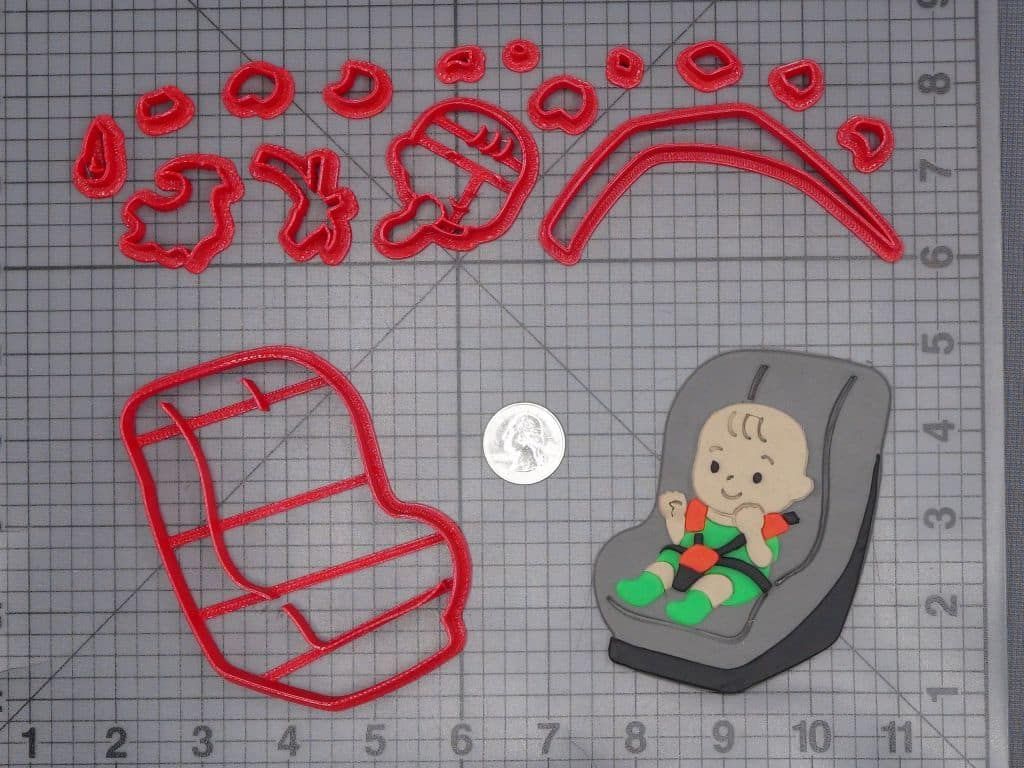 Baby Car Seat 266-I840 Cookie Cutter Set