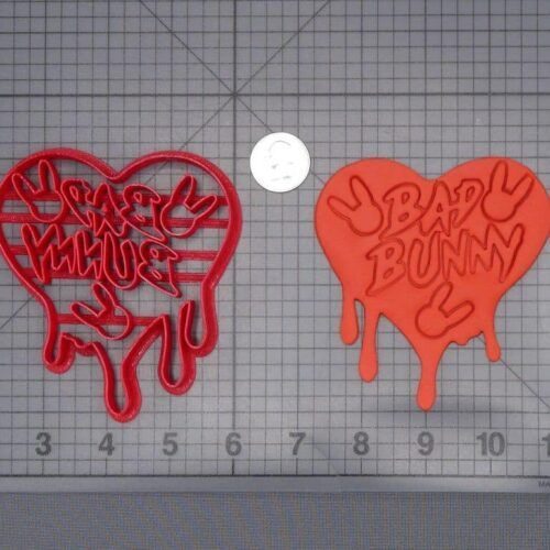 Bad Bunny Heart 266-I659 Cookie Cutter