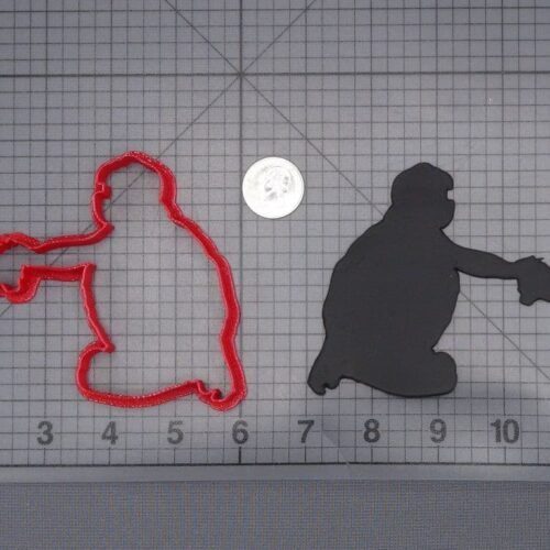 Baseball Catcher 266-I758 Cookie Cutter Silhouette