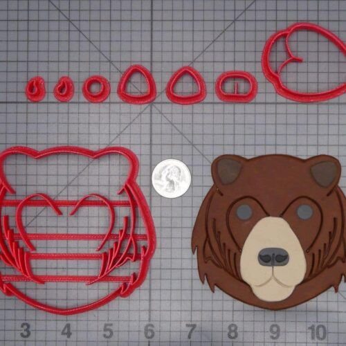 Bear Head 266-H967 Cookie Cutter Set