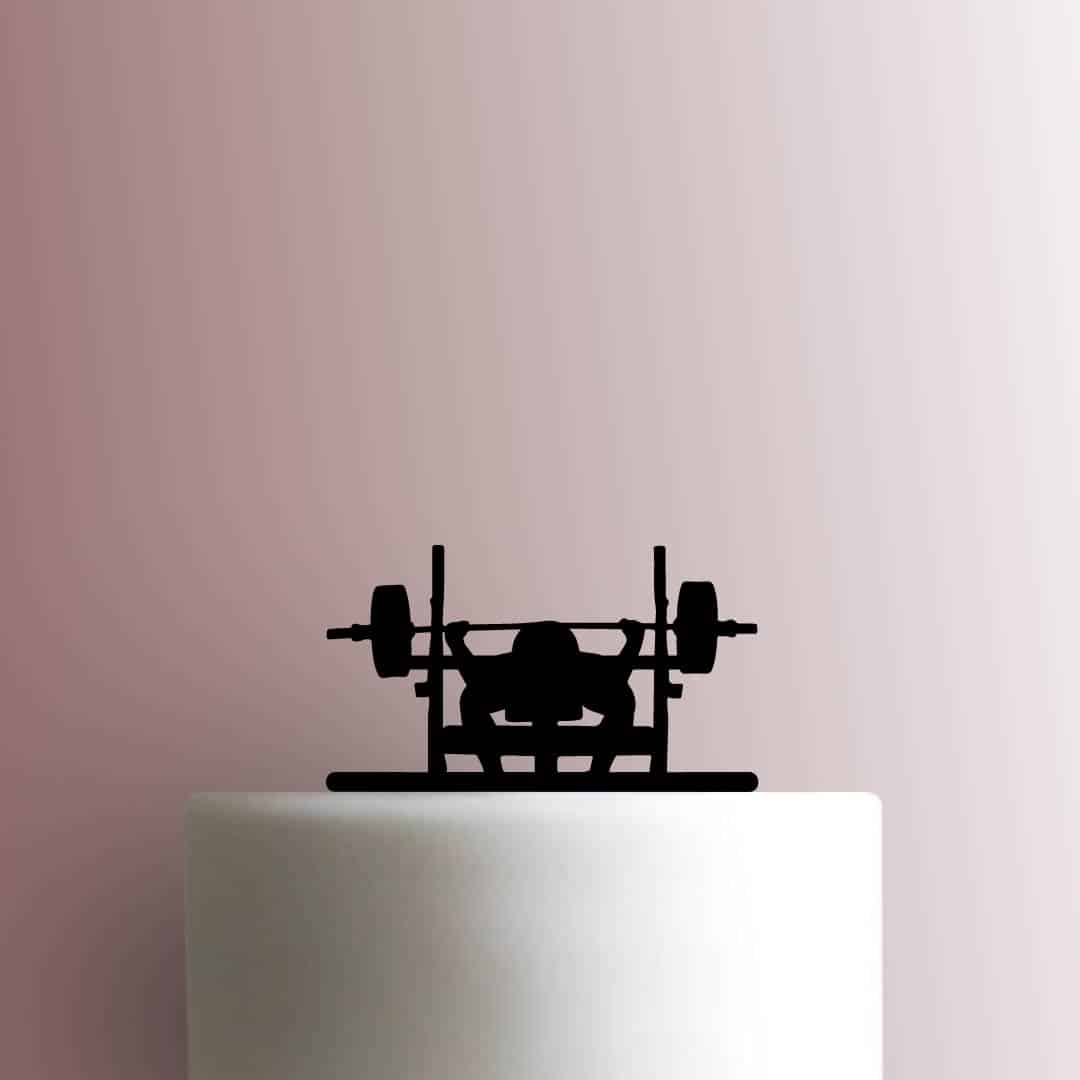 Bench Press Workout 225-B553 Cake Topper