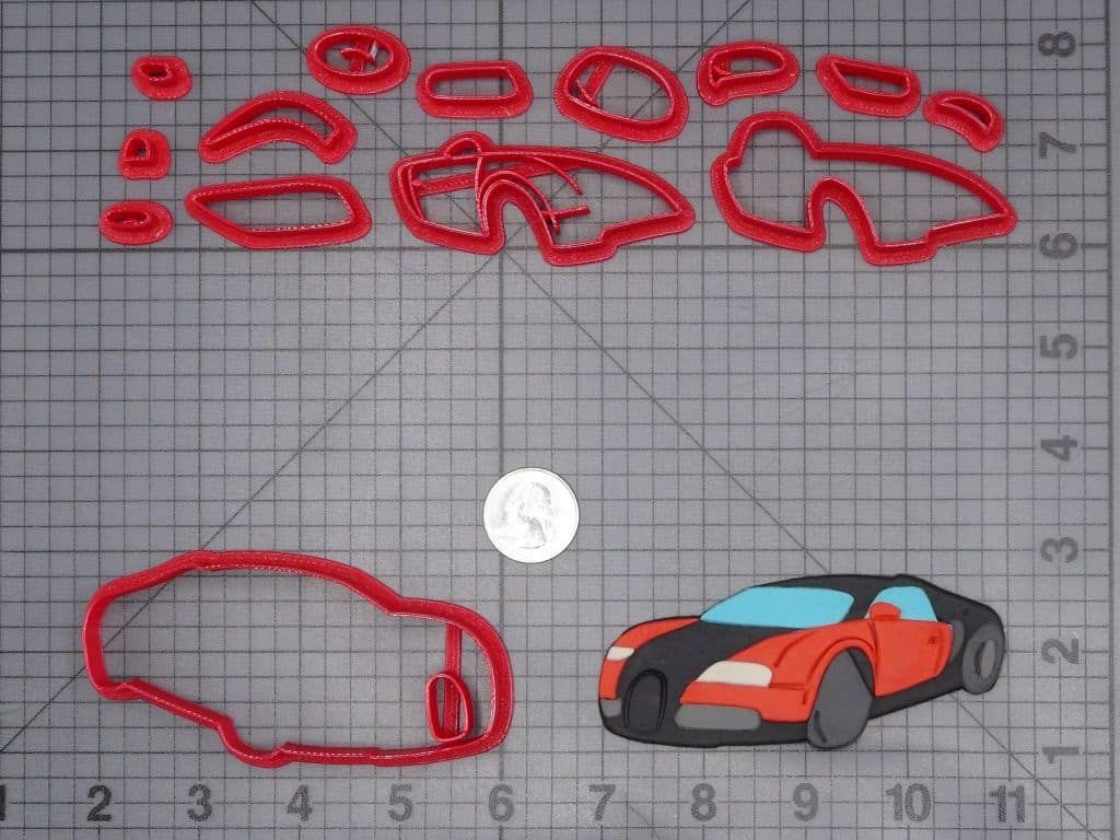 Bugatti Car 266-J015 Cookie Cutter Set