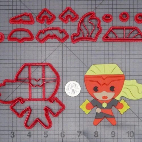 Captain Marvel Body 266-J123 Cookie Cutter Set