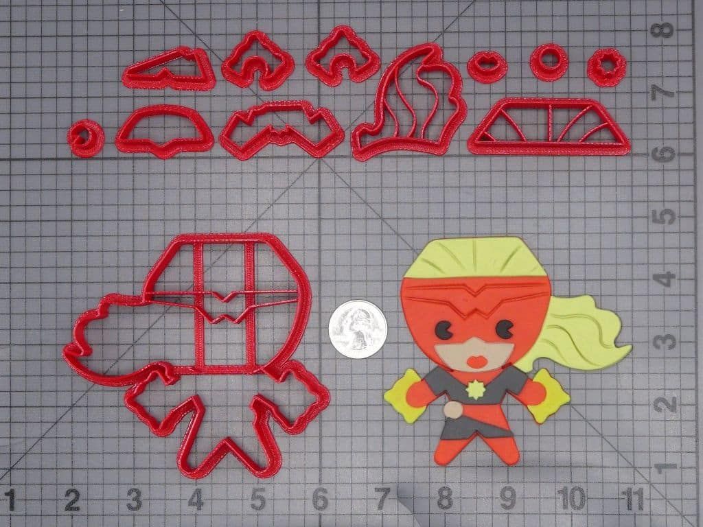 Captain Marvel Body 266-J123 Cookie Cutter Set
