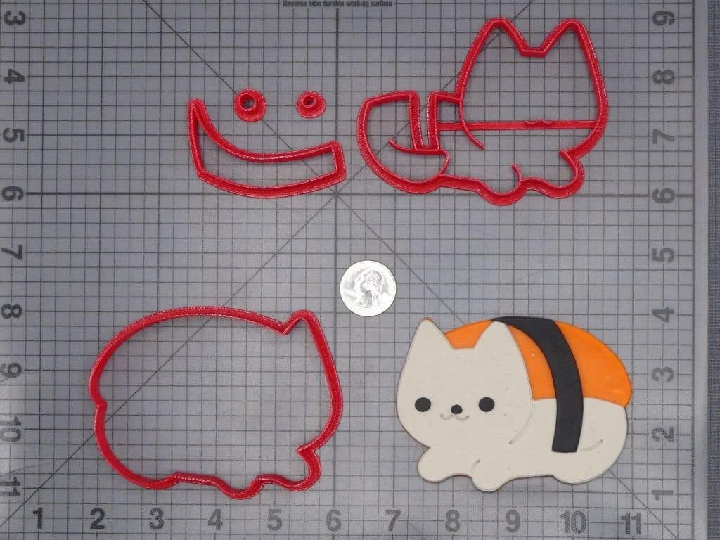Cat Sushi 266-I808 Cookie Cutter Set