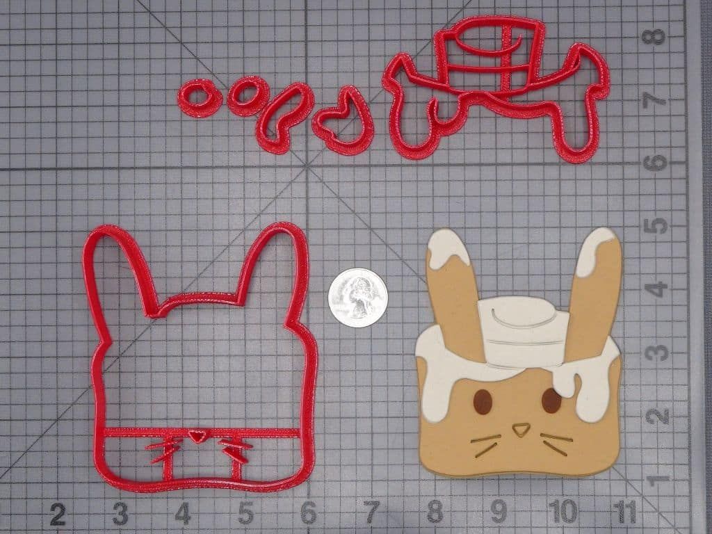 Cinnamon Roll Bunny 266-I774 Cookie Cutter Set