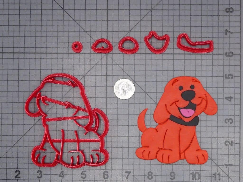 Clifford the Big Red Dog - Clifford Puppy Body 266-J014 Cookie Cutter Set