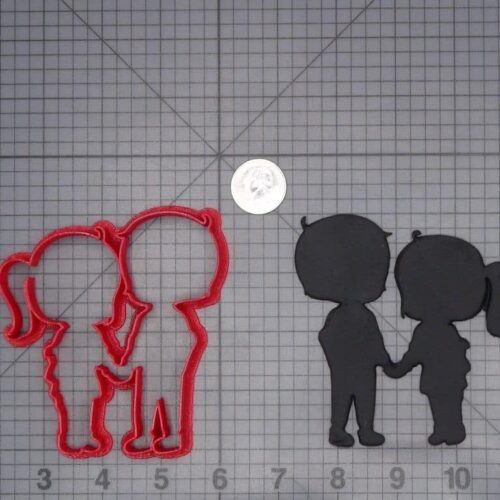 Couple Holding Hands 266-I690 Cookie Cutter Silhouette