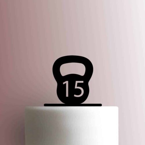 Custom Kettlebell Number 225-B504 Cake Topper