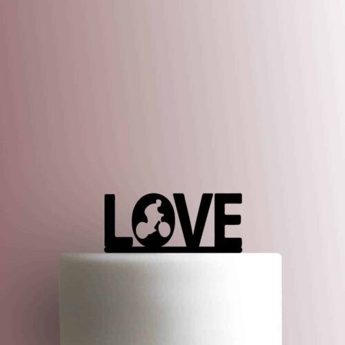 Cycling Love 225-B559 Cake Topper