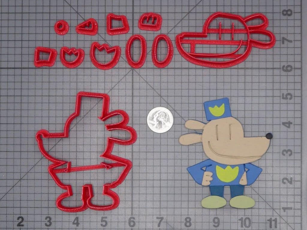 Dog Man Body 266-I490 Cookie Cutter Set