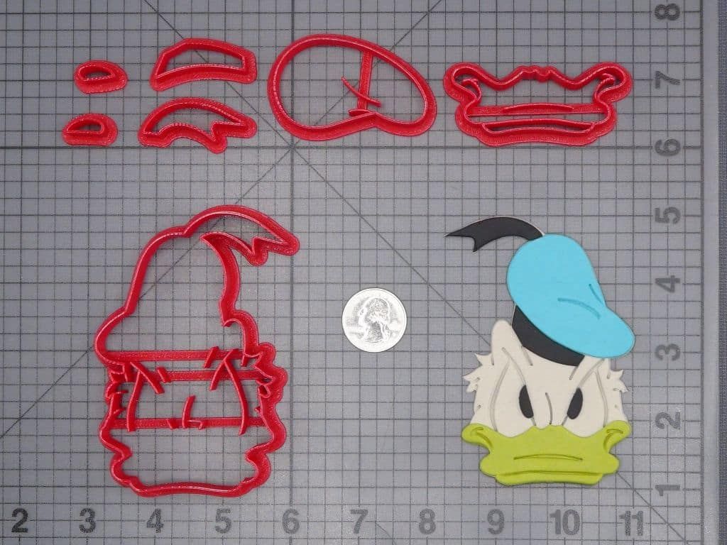 Donald Duck Head 266-I735 Cookie Cutter Set