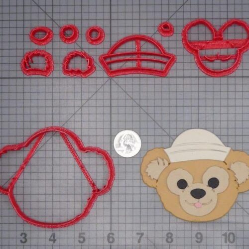 Duffy Bear Head 266-J087 Cookie Cutter Set