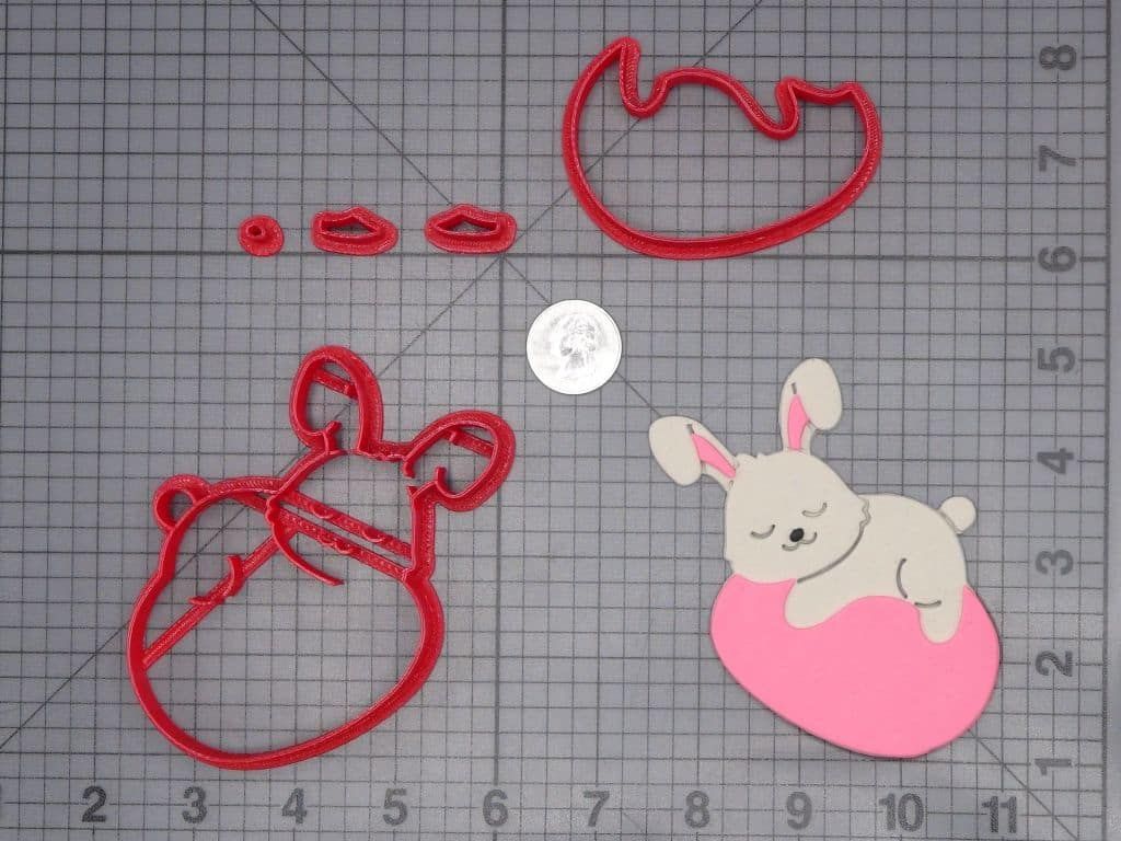 Easter - Bunny Rabbit on Egg 266-I572 Cookie Cutter Set