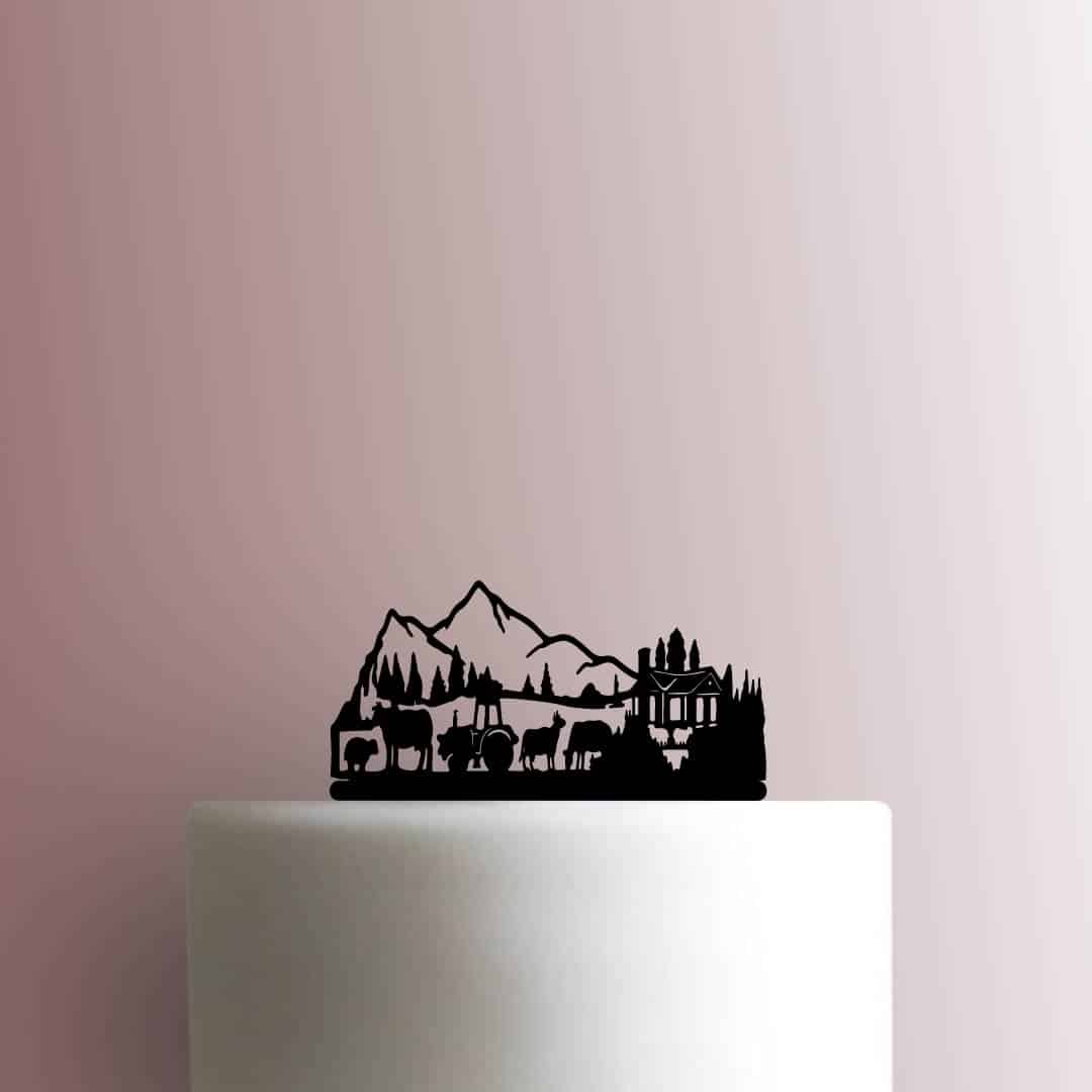 Farm Scene 225-B086 Cake Topper