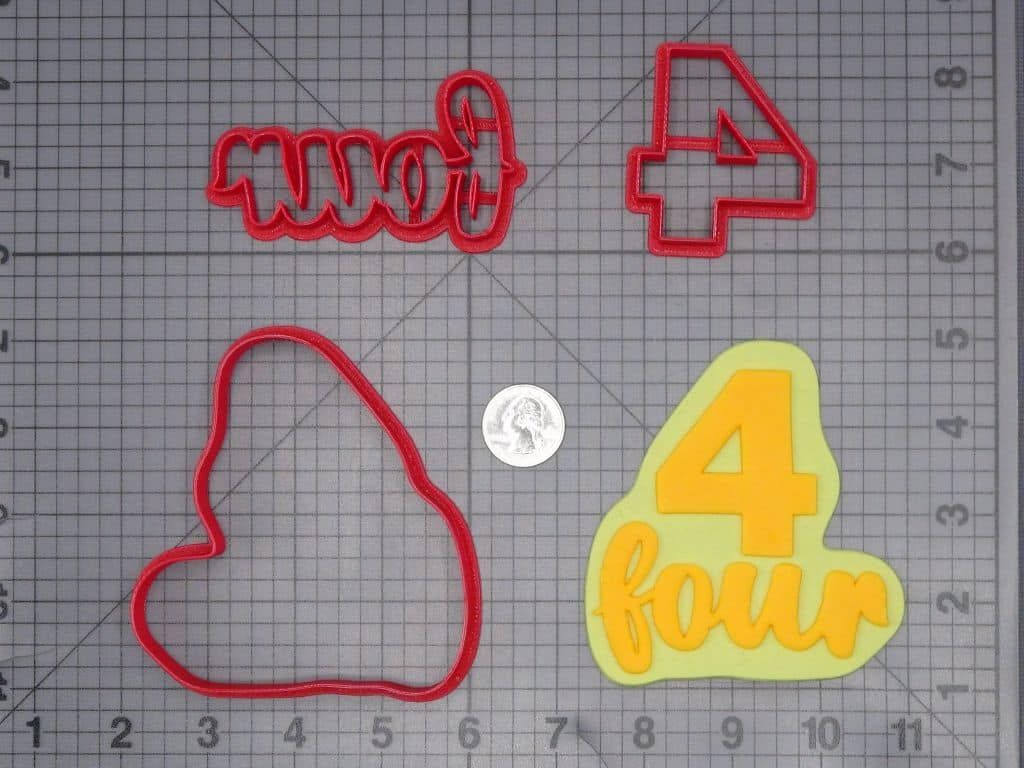 Four Worded Number 266-J106 Cookie Cutter Set