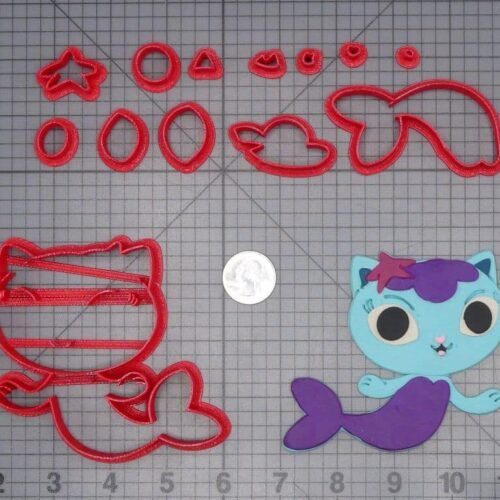 Gabbys Dollhouse - Mercat Body 266-I698 Cookie Cutter Set