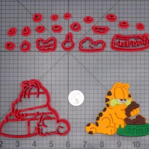 Garfield Eating 266-I668 Cookie Cutter Set