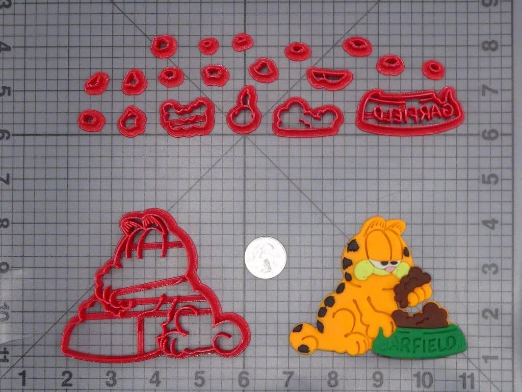 Garfield Eating 266-I668 Cookie Cutter Set